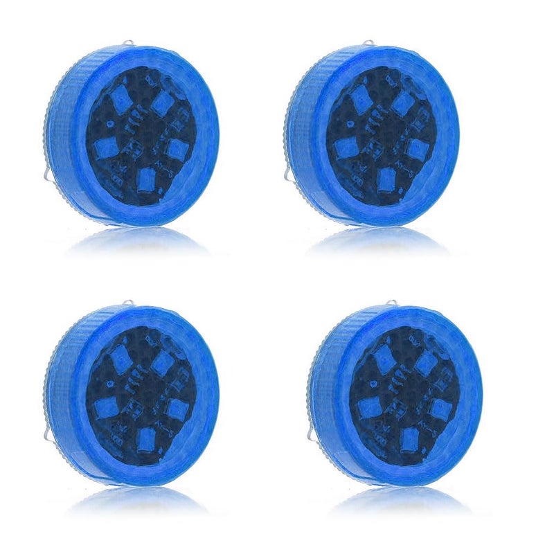 Botepon 4PCS Universal Wireless Car Door LED Warning Light, Safety Light, Strobe Lights for Anti rear-end Collision (Blue) - Image 1